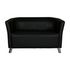 Sofa, Kunstleder schwarz, H 770mm