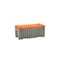 Aufbewahrungsbox, HxLxB 540x600x1200mm, 250l, grau/orange, Einfahrtaschen