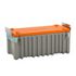 Aufbewahrungsbox, HxBxT 570x1240x600mm, 250l, PE, grau/orange