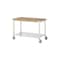 Werkbank, fahrbar, HxBxT 880x1250x700mm, Bucheplatte, Tragl. 450kg
