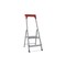 Alu-Stufenleiter, einseitig, 2 Stufen, Stand H 0, 35m, Holm L 1, 02m, Alu
