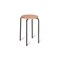 Stapelhocker, Sitz H 580mm, Sitz Buche, Gestell schwarz