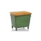 Streugutbehälter, 400l, HxBxT 930x968x776mm, HDPE, grün, Deckel orange
