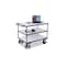 ESD-Etagenwagen,Tragl. 500kg,3xHolzplatte,Ladefl. LxB 1000x600mm,RAL7024