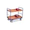 Etagenwagen, Tragl. 250kg, 2 Etage(n), Ladefl. LxB 850x500mm, Holzetage