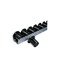 Rollenleiste, Spurkranzrolle Kunststoff, Tragl./Rolle 65kg, L 2, 4m