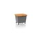 Streugutbehälter, 210l, HxBxT 775x790x605mm, HDPE, grau, Deckel orange