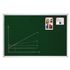 Kreidetafel, HxB 900x1800mm, lackiert, magnethaftend, Tafel dunkelgrün