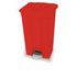 Tretabfallbehälter,1x70l,HxBxT 673x495x412mm,Korpus PP rot,Deckel PP rot