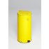 Abfallbehälter, 66l, HxBxT 810x380x430mm, Korpus Stahl gelb