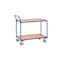 Tischwagen, Tragl. 300kg, 2 Etage(n), Ladefl. LxB 1000x600mm, Holzetage