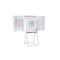 Flipchart, H 1100-1880mm, Tafel HxB 950x670mm, magnethaftend