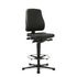 Arbeitsdrehstuhl,Sitz PU-Schaum schwarz,Sitz HxBxT 570-830x460x410-470mm