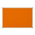 Pinntafel, HxB 600x900mm, Tafel Filz, orange, pinnbar, Rahmen Alu silber