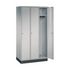 Garderobenschrank,HxBxT 1950x920x500mm,3 Abt.,Abt. B 260mm,Zyl.-Schl.