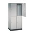 Großraum-Garderobenschrank,HxBxT 1950x820x500mm,2x2 Abt.,Abt. B 360mm