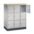 Schließfachschrank,HxBxT 1250x920x500mm,3x3 Fächer,Zyl.-Schl.,Sockel