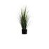 Kunstpflanze Gras, H 800mm, PVC, Topf Kunststoff schwarz
