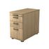 Standcontainer, HxBxT 720-760x430x800mm, 2 Schublade(n), Korpus Eiche
