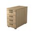 Standcontainer,HxBxT 720-760x430x800mm,4 Schublade(n),MA,Korpus Eiche