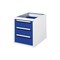 Schubladen-Unterbau, f. Werkbank, HxBxT 545x480x600mm, 3 Schublade(n)