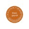 Prüfplakette, Elektr. geprüft gemäß, Aufkleber, Jahresfarbe 2027-orange