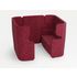 Sitzgruppe, 2 Sofas, 4-Sitzer, schallabsorbierend, Stoff rot