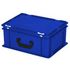Euronorm-Koffer, HxLxB 185x400x300mm, 16l, PP, blau, Scharnierdeckel
