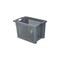 Euronorm-Drehstapelbehälter, HxLxB 400x600x400mm, 70l, PE, grau