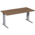 Höhenverstellbarer Schreibtisch,HxBxT 680-820x1600x800mm,Platte Nussbaum