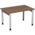 Höhenverstellbarer Schreibtisch,HxBxT 680-820x1200x800mm,Platte Nussbaum