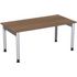 Höhenverstellbarer Schreibtisch,HxBxT 680-820x1600x800mm,Platte Nussbaum