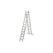 Mehrzweckleiter, 2x12 Sprossen/Stufen, Holm L 3, 55-6, 05m, Alu