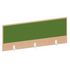 Thekenblende,f. Schreibtisch,Anbau hinten,B 1200mm,NH-Ahorn,BN7048-grün