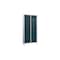 Abteilschrank, HxBxT 1850x800x500mm, 2 Abt., RAL7035, Front RAL7016