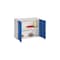 Wandschrank,HxBxT 600x800x300mm,Doppel-Flügeltür,RAL7035,Front RAL5010