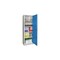 Universalschrank,HxBxT 1950x640x400mm,4xStahlboden,RAL7035,Front RAL5012