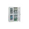 Großraum-Flügeltürenschrank,HxBxT 1950x1200x400mm,RAL7035,Front RAL7016