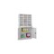 Post-/Sortierschrank, HxBxT 1950x1000x400mm, RAL7035, Front RAL7035