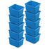 Drehstapelbehälter-Set, 10-tlg., HxLxB 245x455x360mm, 32l, PP, blau