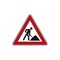 Verkehrsschild,Baustelle,gem. StVO,Alu,retroreflektierend,HxB 630x630mm