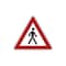 Verkehrsschild, Fußgänger (Aufstellung links), gem. StVO, Alu