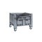 Großbehälter, HxLxB 1000x800x1200mm, 550l, PP, grau, Wände geschlossen