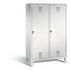 Garderobenschrank,HxBxT 1850x1190x500mm,Korpus RAL7035,Front RAL7035