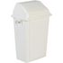 Abfallbehälter, 60l, HxBxT 735x460x333mm, Wandmontage, Korpus PP weiß