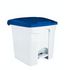 Contitop, Abfallbehälter mit Pedal 30L weiß/blau/VE:3