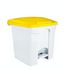 Contitop, Abfallbehälter mit Pedal 30L weiß/gelb