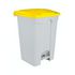 Contitop, Abfallbehälter mit Pedal 45L weiß/gelb