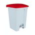 Contitop, Abfallbehälter mit Pedal 45L weiß/rot