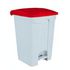 Contitop, Abfallbehälter mit Pedal 70L weiß/rot